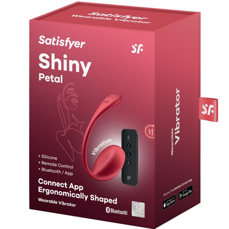 SATISFYER - SHINY PETAL G POINT REMOTE CONTROL STIMULATOR RED FREE APP - Toys "n" Us