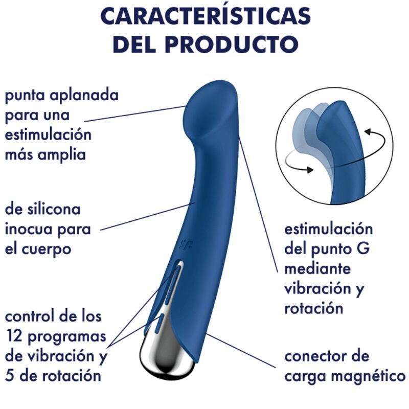SATISFYER - SPINNING G - SPORT 1 VIBRADOR ROTATOR VERMELHO - Toys "n" Us