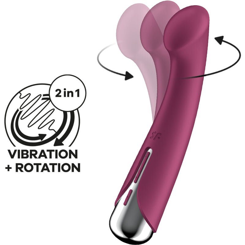 SATISFYER - SPINNING G - SPORT 1 VIBRADOR ROTATOR VERMELHO - Toys "n" Us