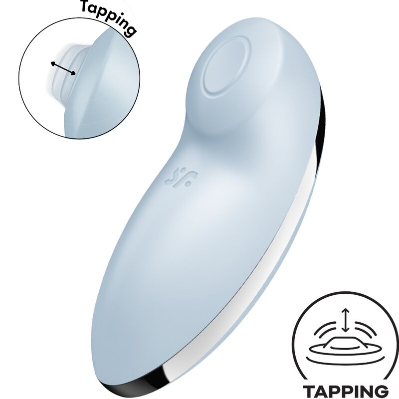 SATISFYER - TAP & CLIMAX 2 VIBRATOR & STIMULATOR BLUE - Toys "n" Us