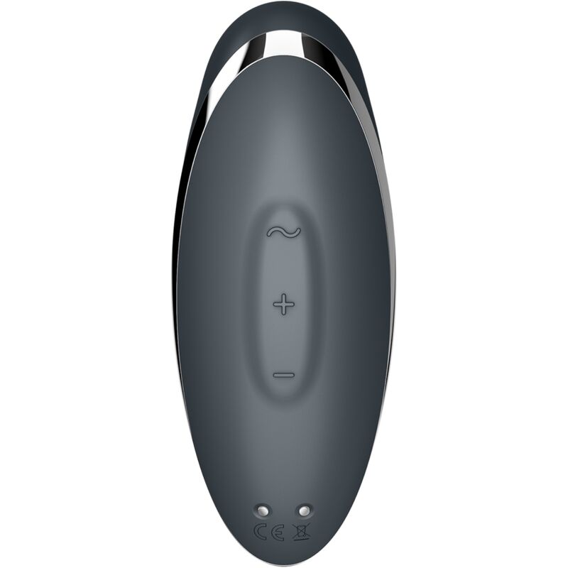 SATISFYER - TAP & CLIMAX 2 VIBRATOR & STIMULATOR GREY - Toys "n" Us