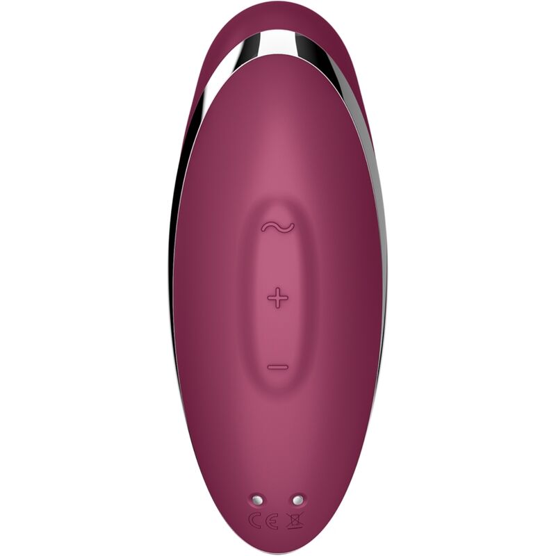 SATISFYER - TAP & CLIMAX 2 VIBRATOR & STIMULATOR RED - Toys "n" Us