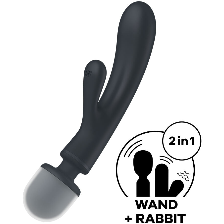 SATISFYER - TRIPLE LOVER RABBIT VIBRADOR MASSAGER ROSA - Toys "n" Us