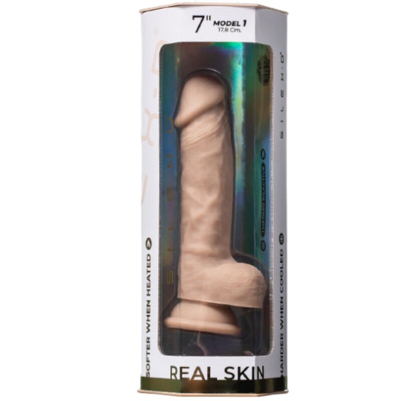SILEXD - MODEL 1 REAL SKIN REALISTIC PENIS THERMO REACTIVE 17.8 CM FLESH - Toys "n" Us