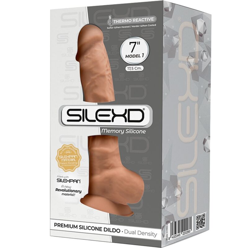 SILEXD - MODELO 1 PÊNIS REALÍSTICO PREMIUM SILEXPAN SILICONE CARAMELO 17.5 CM - Toys "n" Us