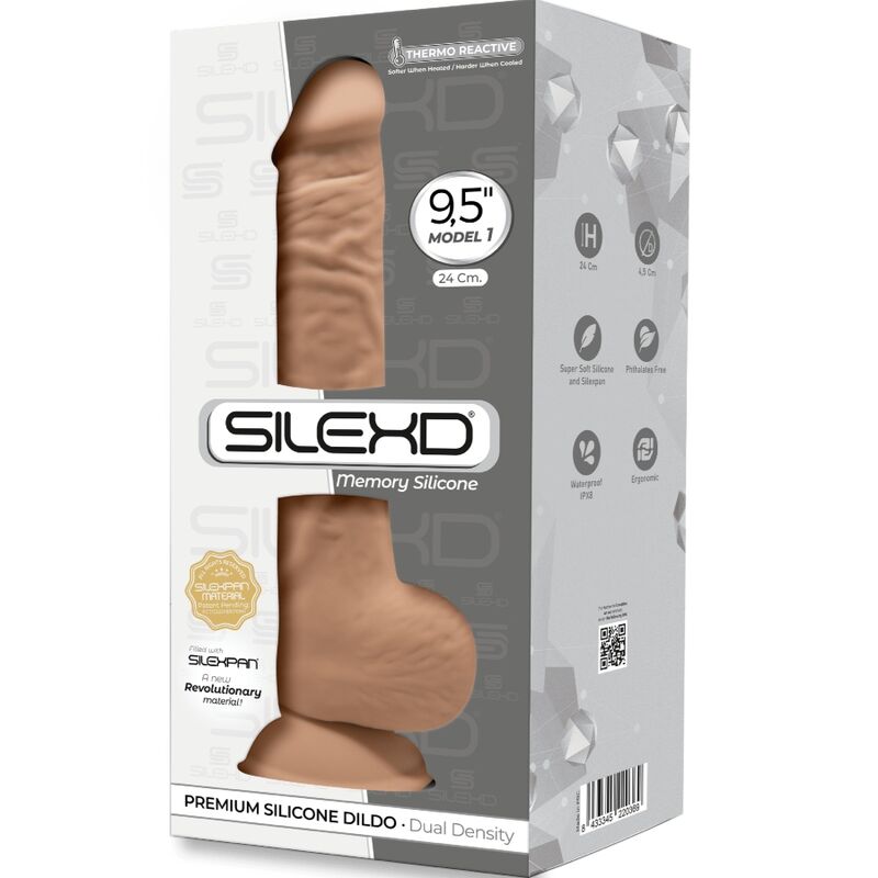 SILEXD - MODELO 1 PÊNIS REALÍSTICO PREMIUM SILEXPAN SILICONE CARAMELO 24 CM - Toys "n" Us