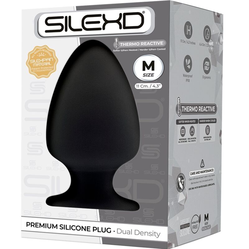 SILEXD - MODELO 1 PLUG ANAL PREMIUM SILEXPAN SILICONE PREMIUM TERMOREATIVO TAMANHO M - Toys "n" Us