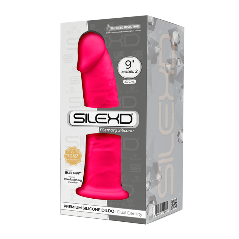 SILEXD - MODELO 2 PÊNIS REALISTA PREMIUM SILEXPAN SILICONE FÚCSIA 23 CM - Toys "n" Us