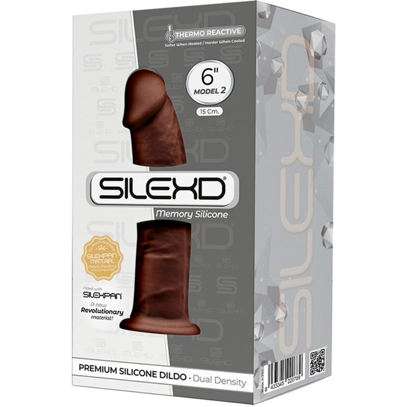SILEXD - MODELO 2 PÊNIS REALÍSTICO PREMIUM SILEXPAN SILICONE MARROM 15 CM - Toys "n" Us