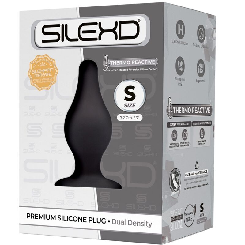SILEXD - MODELO 2 PLUG ANAL PREMIUM SILEXPAN SILICONE PREMIUM TERMOREATIVO TAMANHO S - Toys "n" Us