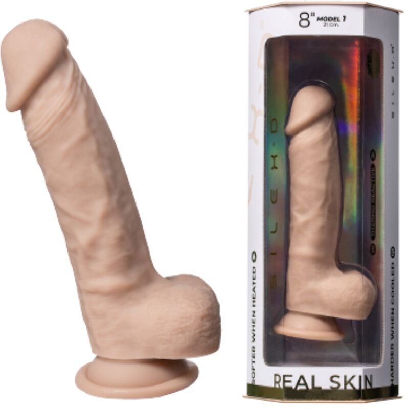 SILEXD - REAL SKIN SUPER REALISTIC PENIS THERMO REACTIVE 21 CM PREMIUM SILEXPAN FLESH - Toys "n" Us