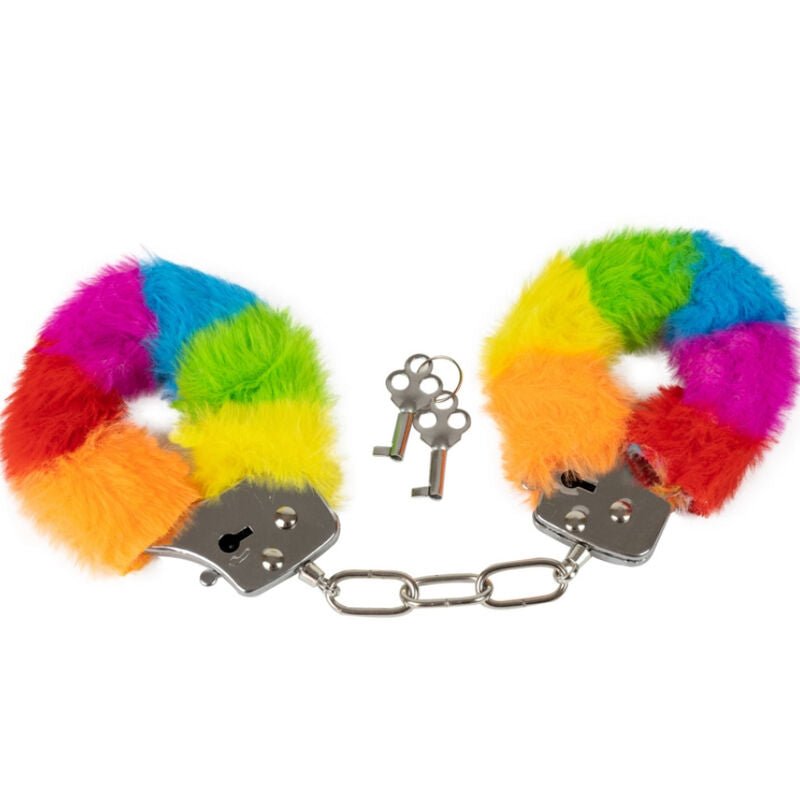 SPENCER & FLEETWOOD - RAINBOW LINED METAL HANDCUFFS - Toys "n" Us