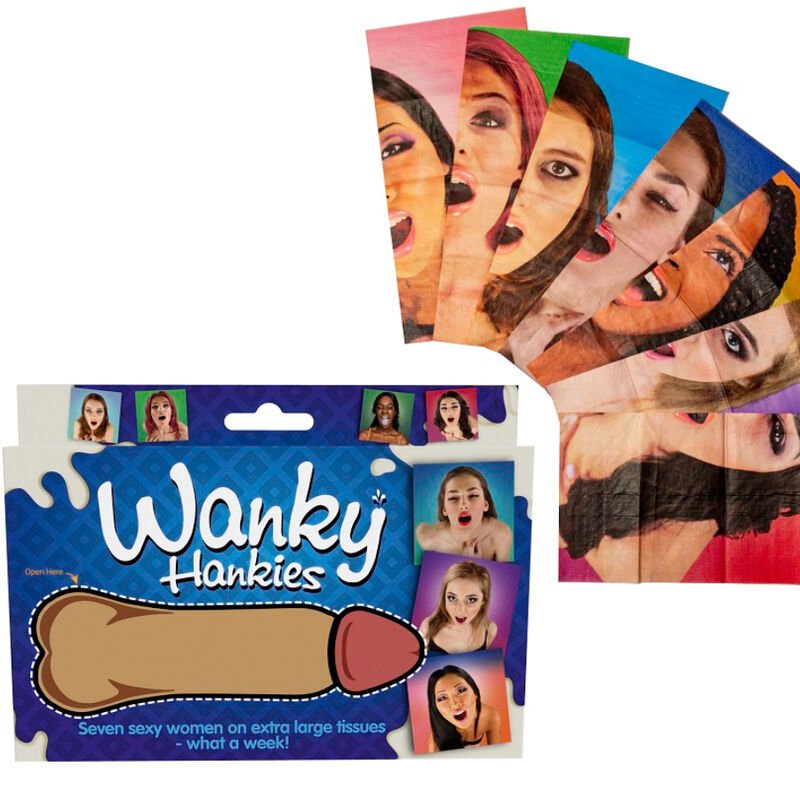 SPENCER & FLEETWOOD - WANKY HANKIES 7 EXTRA LARGE WOMEN'S HANDKERCHIEFS - Toys "n" Us
