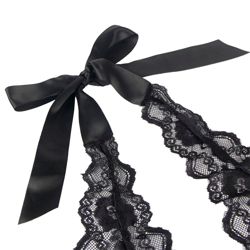 SUBBLIME - 930882 SEXY BODY WITH RUFFLES BLACK L/XL - Toys "n" Us