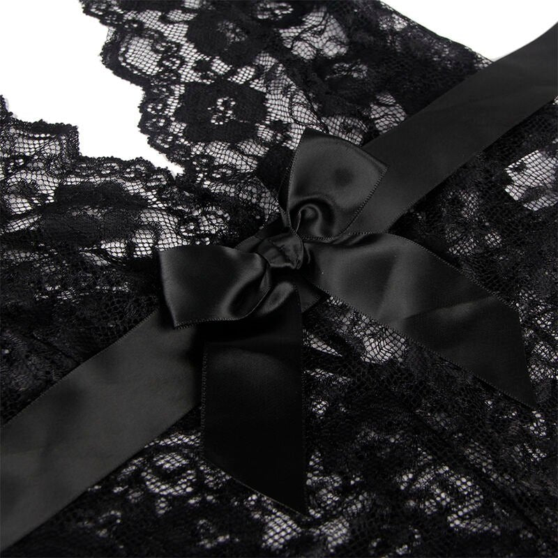 SUBBLIME - 930882 SEXY BODY WITH RUFFLES BLACK L/XL - Toys "n" Us