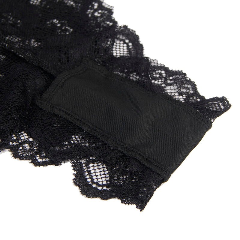 SUBBLIME - 930882 SEXY BODY WITH RUFFLES BLACK L/XL - Toys "n" Us