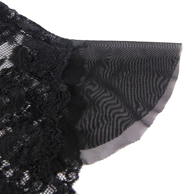 SUBBLIME - 930882 SEXY BODY WITH RUFFLES BLACK L/XL - Toys "n" Us