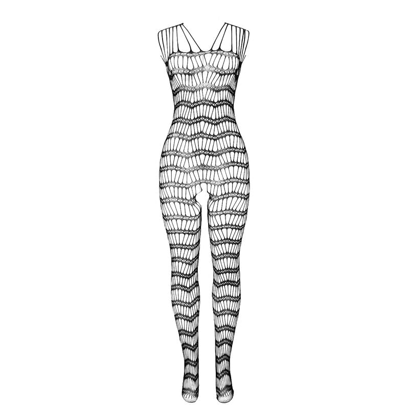 SUBBLIME - 951696 FISHNET CROTCHLESS BODYSTOCKING WITH STRAPS ON THE SHOULDERS BLACK ONE SIZE - Toys "n" Us