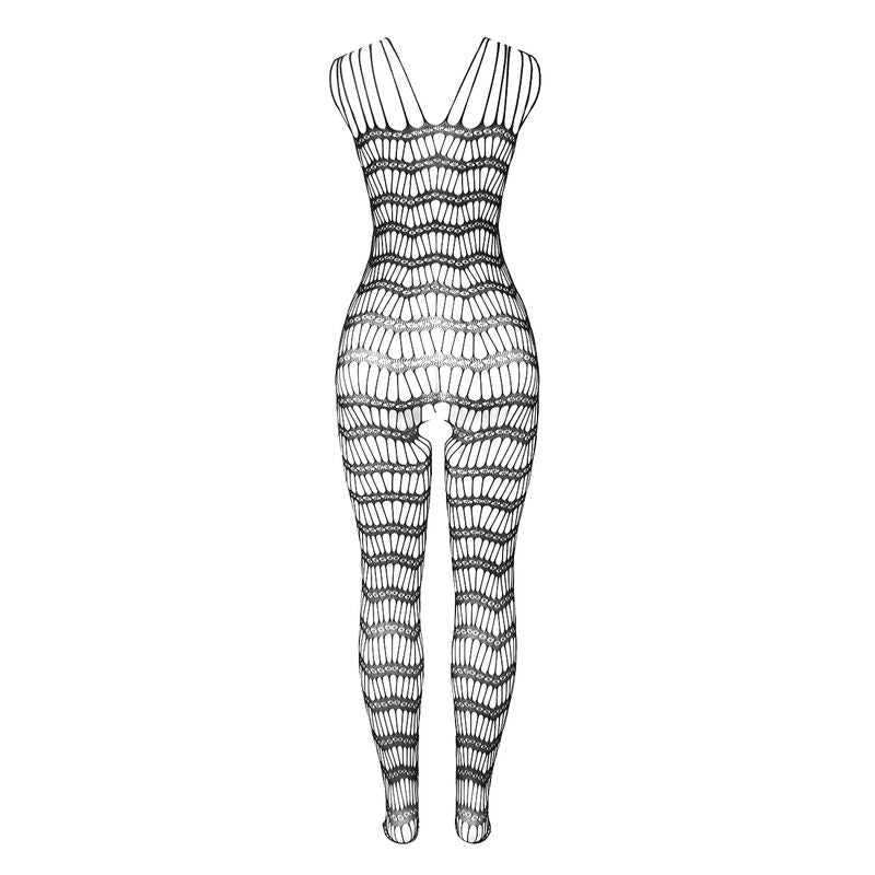 SUBBLIME - 951696 FISHNET CROTCHLESS BODYSTOCKING WITH STRAPS ON THE SHOULDERS BLACK ONE SIZE - Toys "n" Us