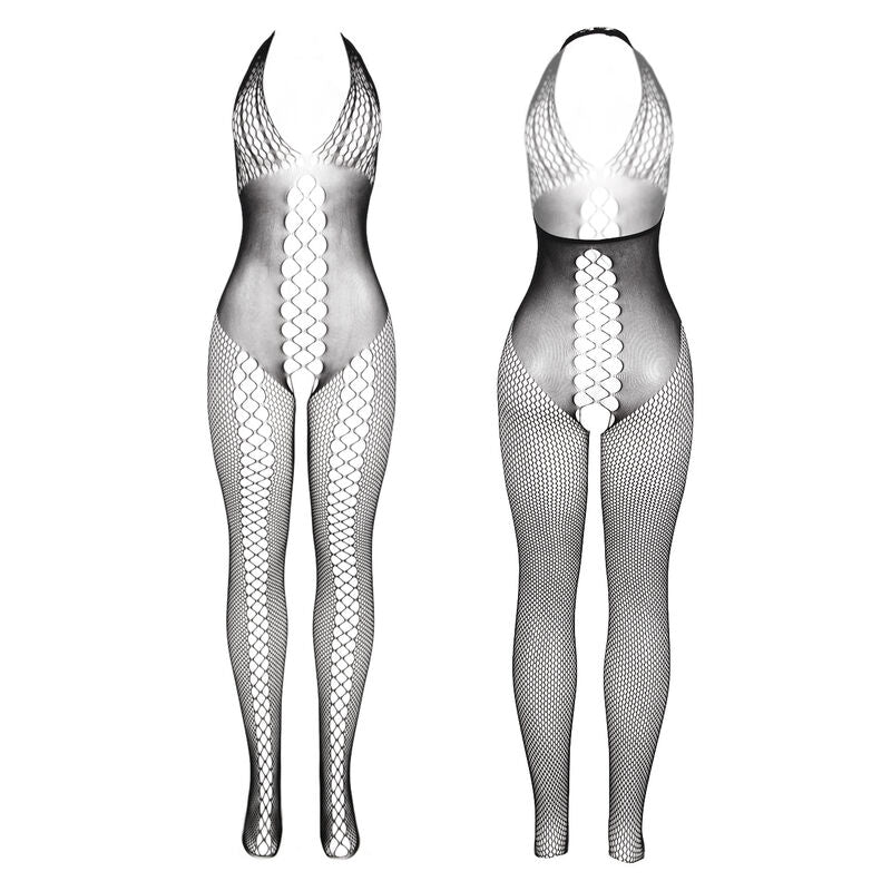 SUBBLIME - 951832 BODYSTOCKING WITH OPEN BACK AND CROSS DETAILS BLACK ONE SIZE - Toys "n" Us