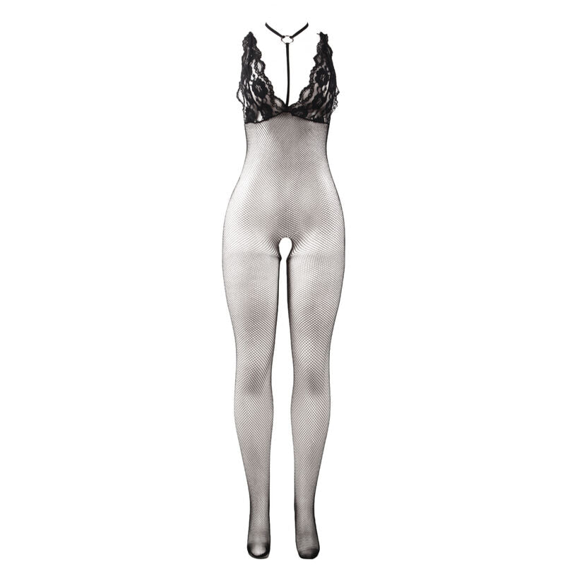 SUBBLIME - 951993 BLACK TRANSPARENT FISHNET CROTCHLESS BODYSTOCKING ONE SIZE - Toys "n" Us