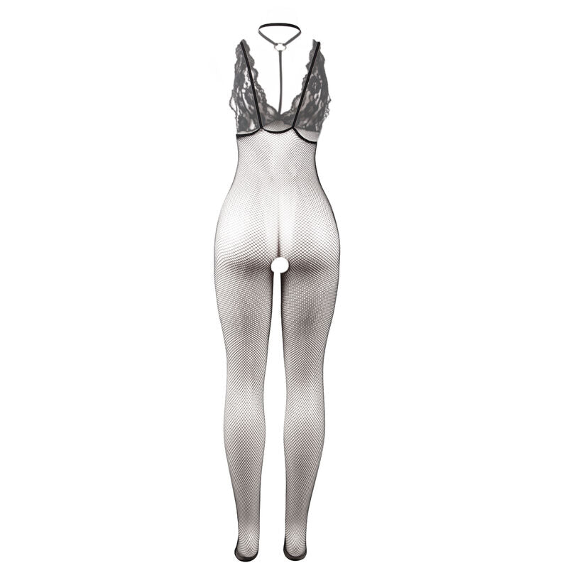 SUBBLIME - 951993 BLACK TRANSPARENT FISHNET CROTCHLESS BODYSTOCKING ONE SIZE - Toys "n" Us
