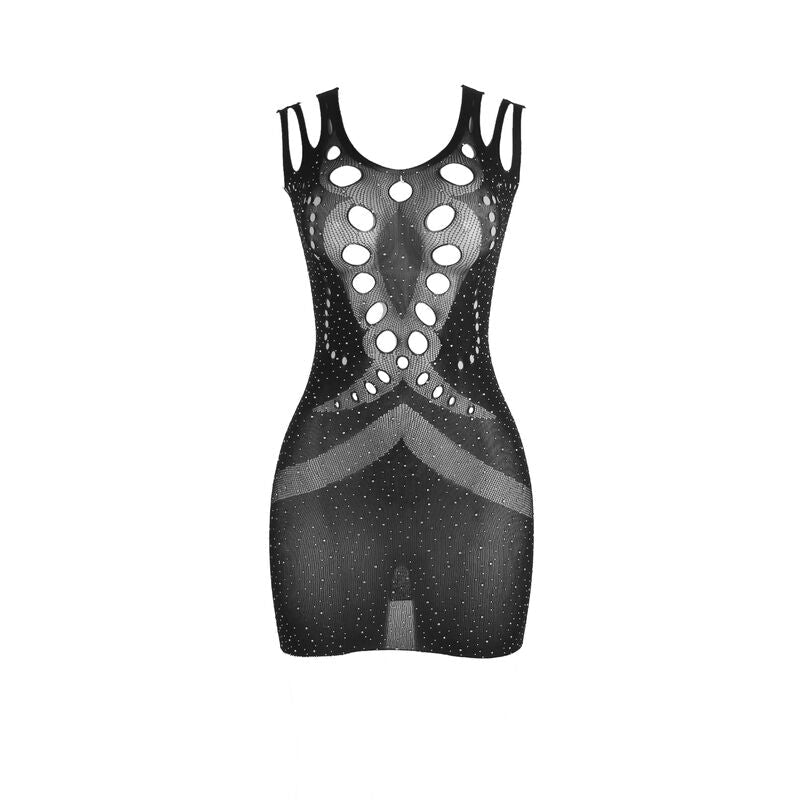 SUBBLIME - 952198 FISHNET DRESS WITH BRILLIANT DIAMONDS BLACK ONE SIZE - Toys "n" Us