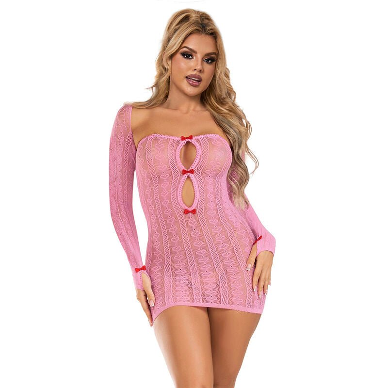 SUBBLIME - 952471 PINK FISHNET DRESS ONE SIZE - Toys "n" Us
