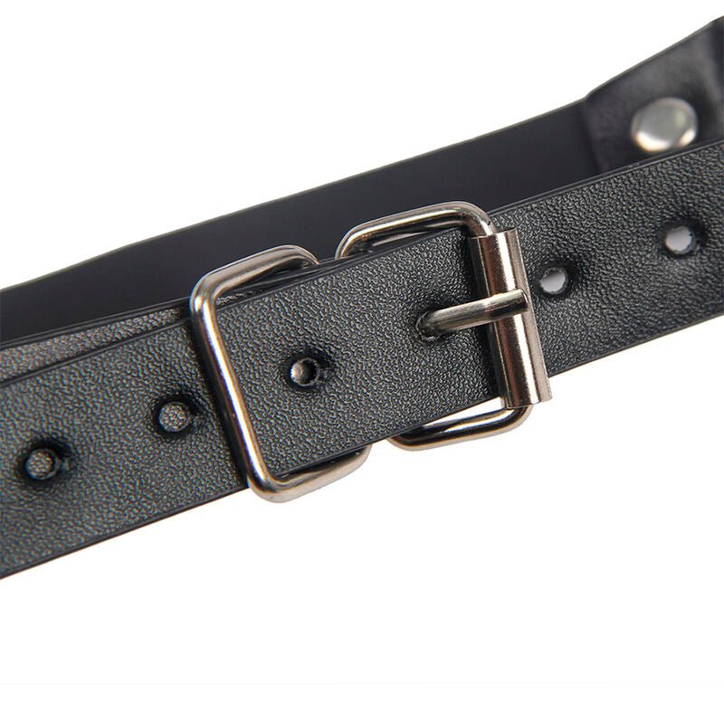 SUBBLIME - 953720 BONDAGE LEATHER STRAP BREAST CLAMPS BLACK ONE SIZE - Toys "n" Us