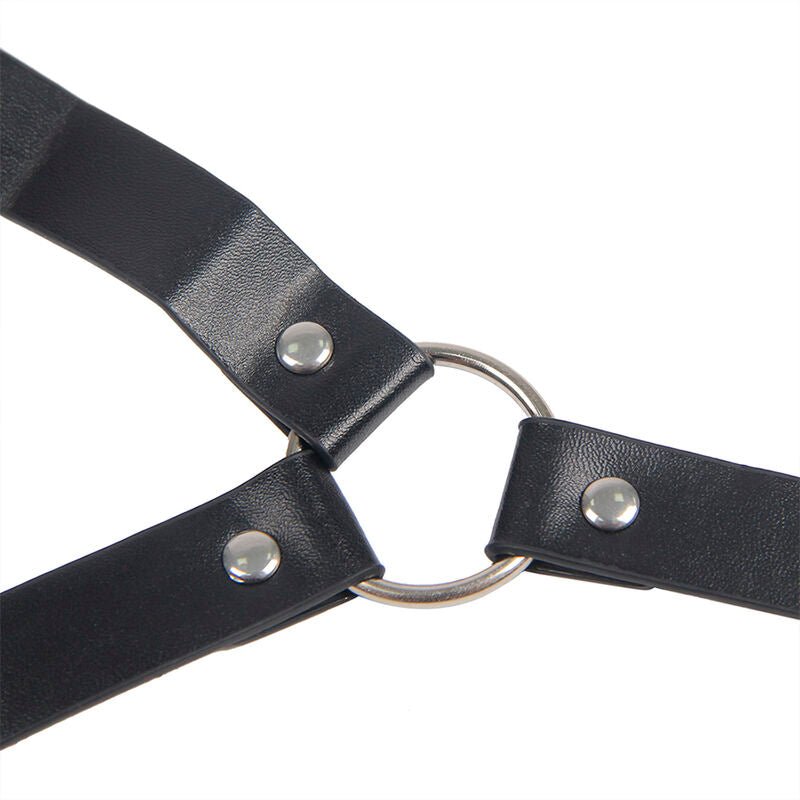 SUBBLIME - 953720 BONDAGE LEATHER STRAP BREAST CLAMPS BLACK ONE SIZE - Toys "n" Us