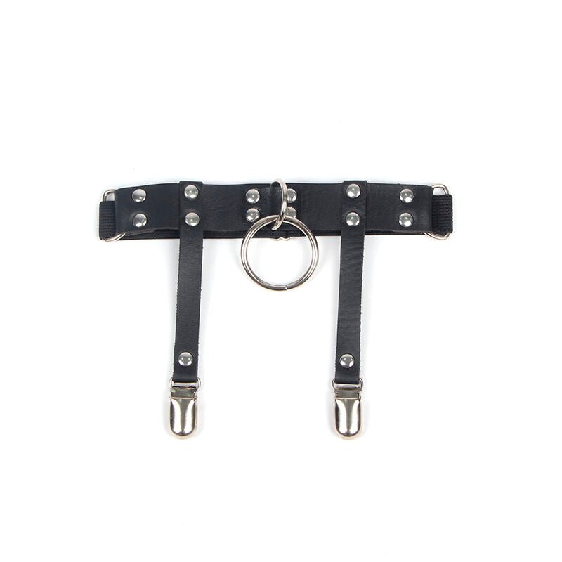 SUBBLIME - 953744 ADJUSTABLE LEATHER PUNK GARTER BLACK ONE SIZE - Toys "n" Us