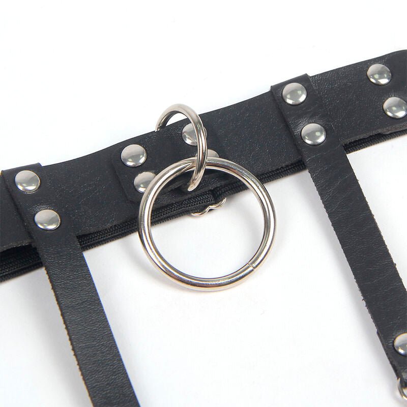SUBBLIME - 953744 ADJUSTABLE LEATHER PUNK GARTER BLACK ONE SIZE - Toys "n" Us