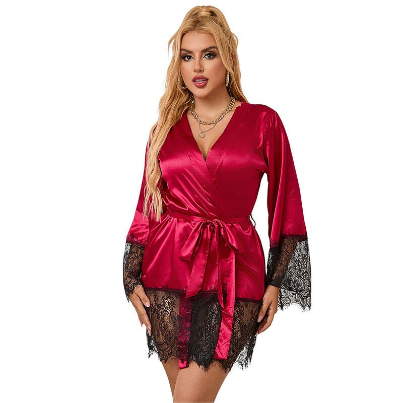 SUBBLIME - 953829 ELEGANT LACE PAJAMAS + THONG RED L/XL - Toys "n" Us