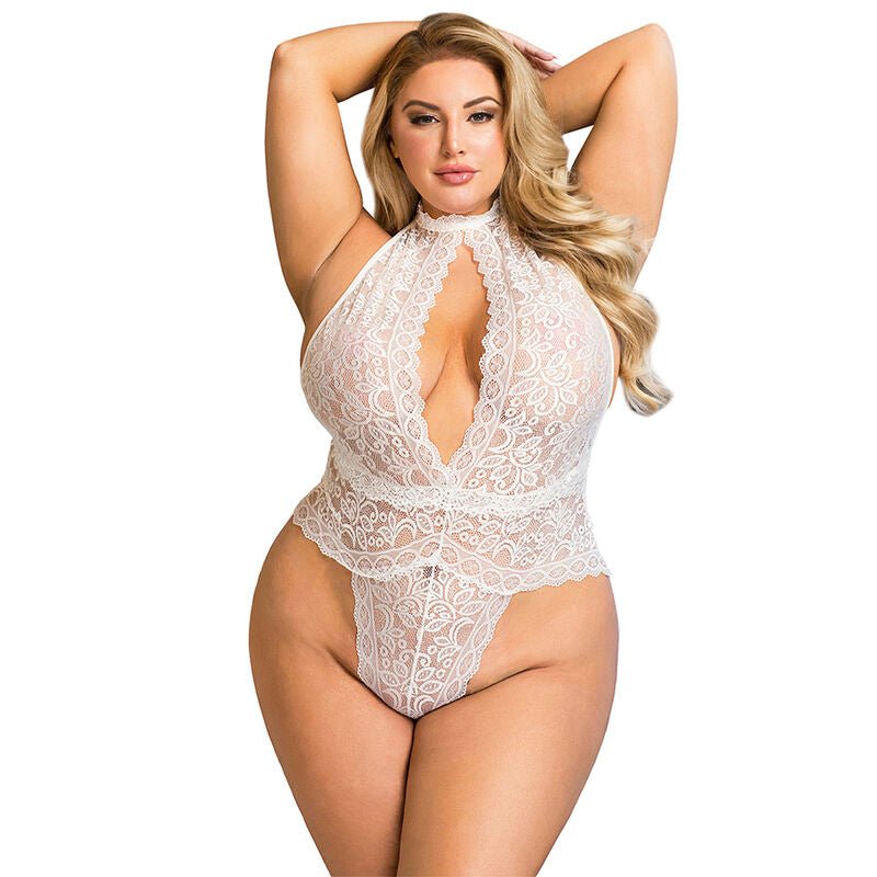 SUBBLIME - 953850 LACE BODYSUIT WHITE S/M - Toys "n" Us