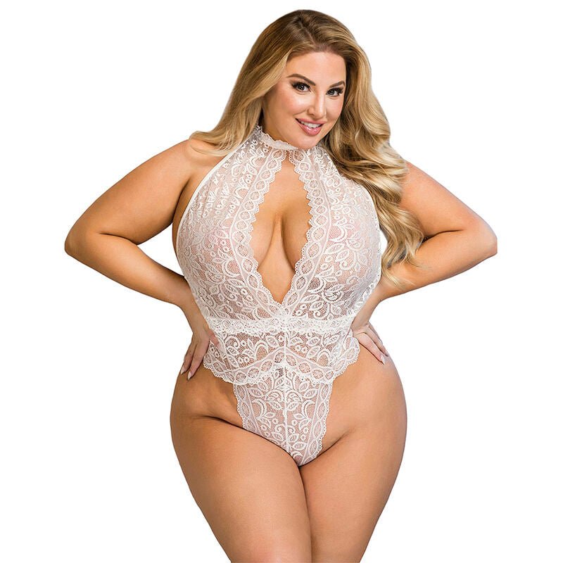 SUBBLIME - 953867 LACE BODYSUIT WHITE L/XL - Toys "n" Us