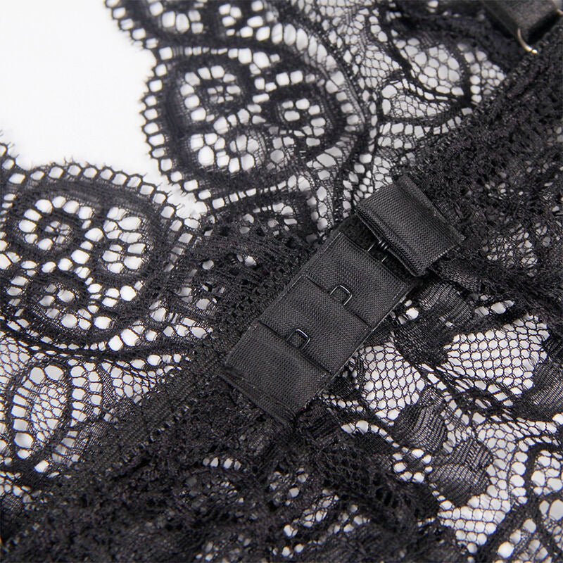 SUBBLIME - 953928 SILK AND LACE NIGHTGOWN + PANTIES BLACK L/XL - Toys "n" Us