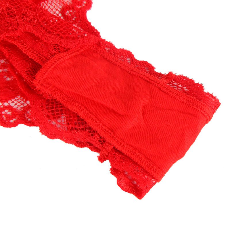 SUBBLIME - 953980 SEXY BODY WITH RUFFLES + BELT RED L/XL - Toys "n" Us