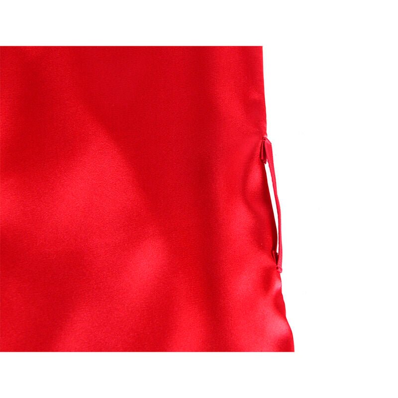 SUBBLIME - 954017 LACE SHEER BACK CAMISOLE + THONG RED/BLACK S/M - Toys "n" Us