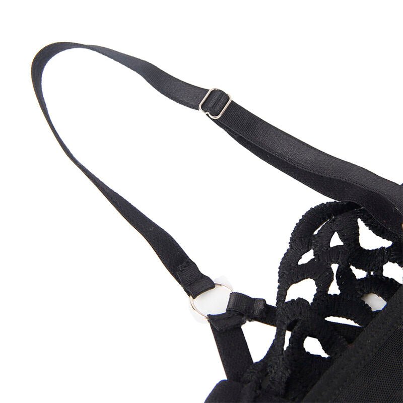 SUBBLIME - 954055 SEXY LACE BODYSUIT BLACK S/M - Toys "n" Us
