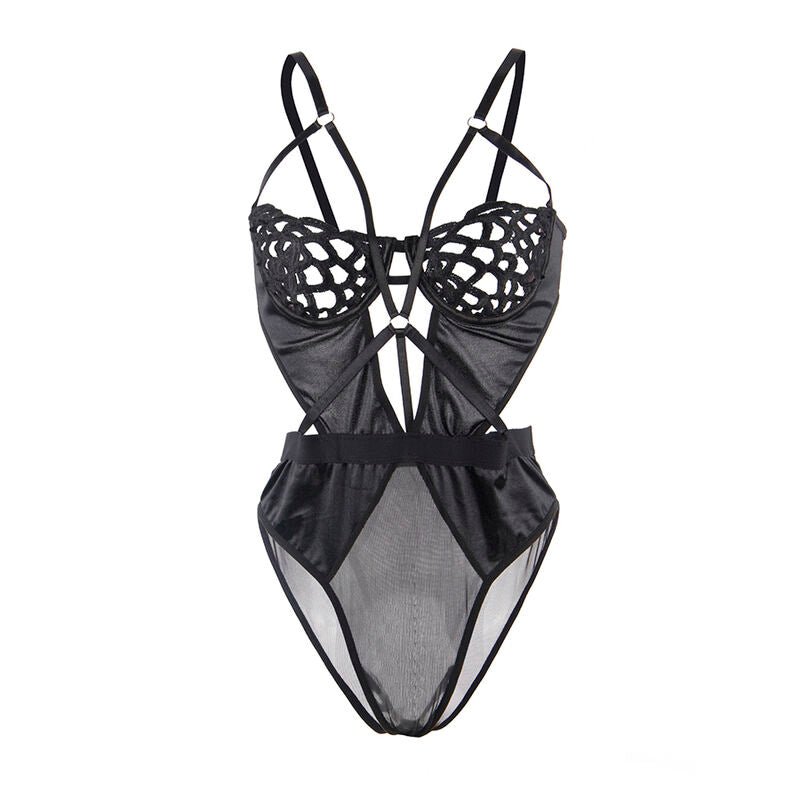 SUBBLIME - 954055 SEXY LACE BODYSUIT BLACK S/M - Toys "n" Us