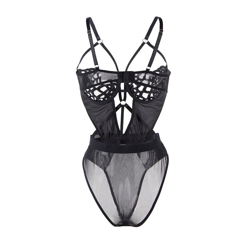 SUBBLIME - 954055 SEXY LACE BODYSUIT BLACK S/M - Toys "n" Us