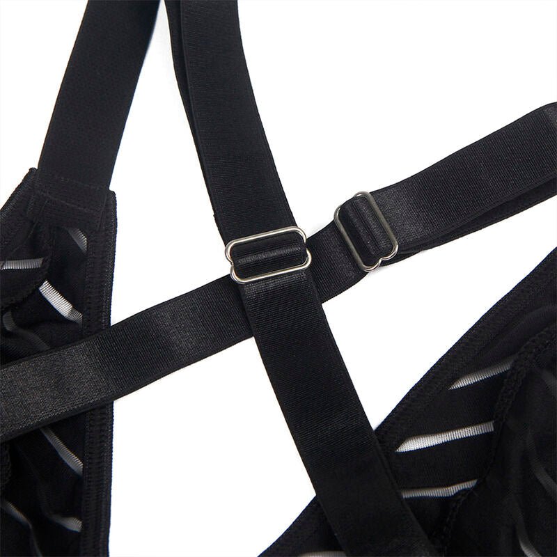 SUBBLIME - 954154 BODY WITH GARTER BELT BLACK L/XL - Toys "n" Us