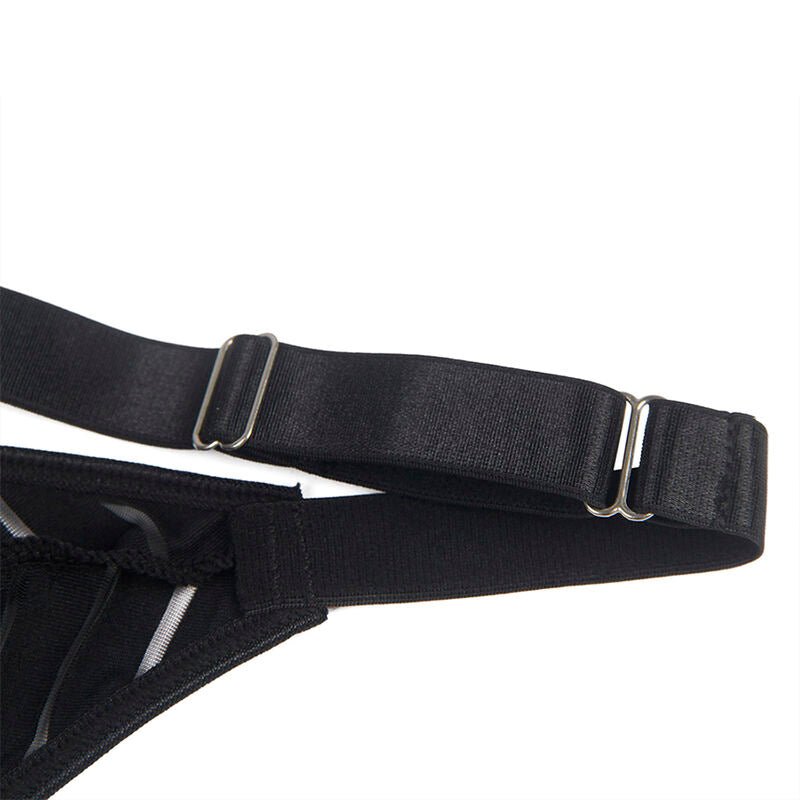 SUBBLIME - 954154 BODY WITH GARTER BELT BLACK L/XL - Toys "n" Us