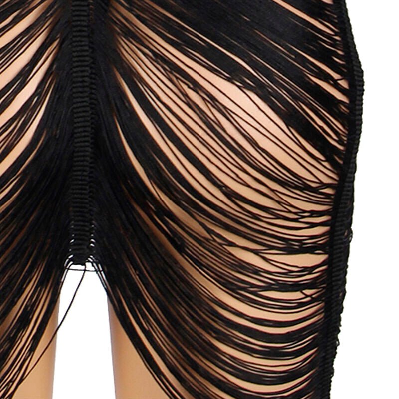 SUBBLIME - 954222 STRAPPY DRESS + THONG BLACK S/M - Toys "n" Us