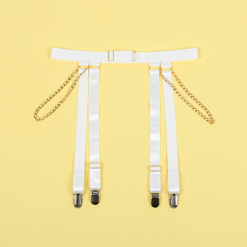SUBBLIME - 954291 BODY WITH CHAINS + GARTER BELT WHITE L/XL - Toys "n" Us