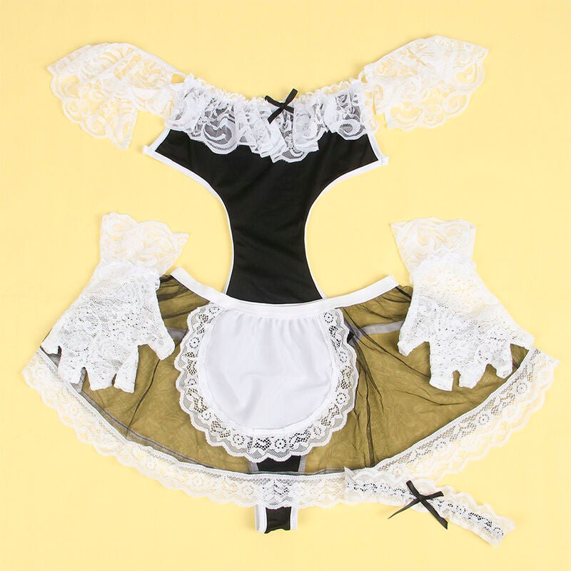 SUBBLIME - 954314 SEXY MAID COSTUME BLACK/WHITE L/XL - Toys "n" Us