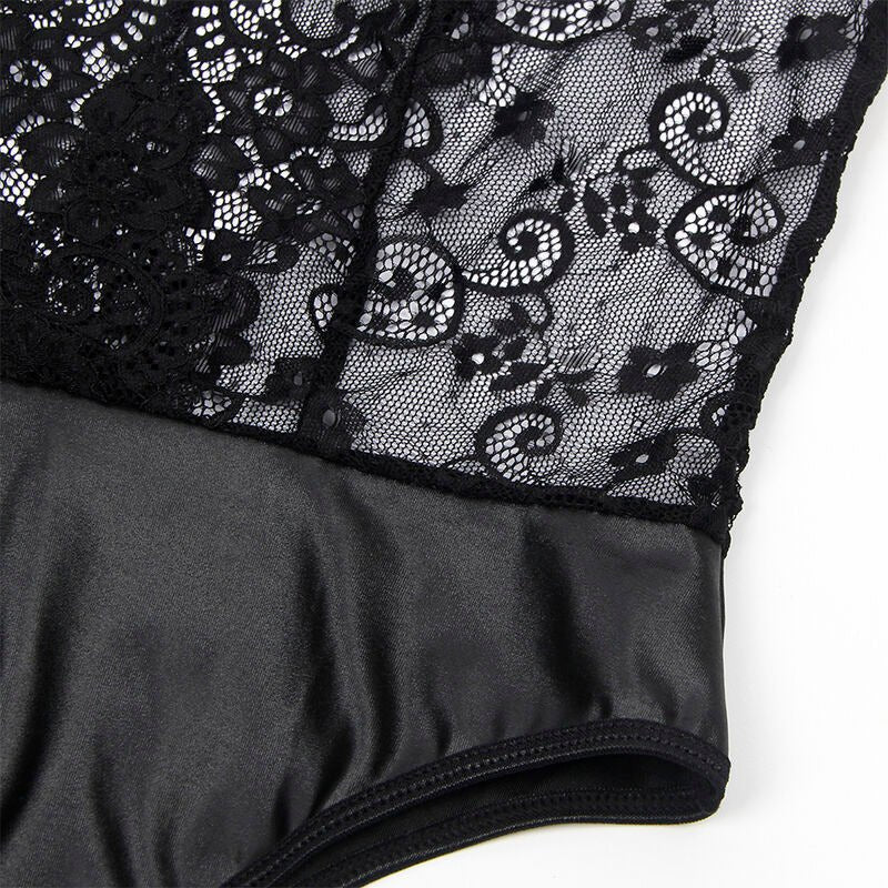SUBBLIME - 954383 SEXY BODY WITH GARTER BELT BLACK S/M - Toys "n" Us