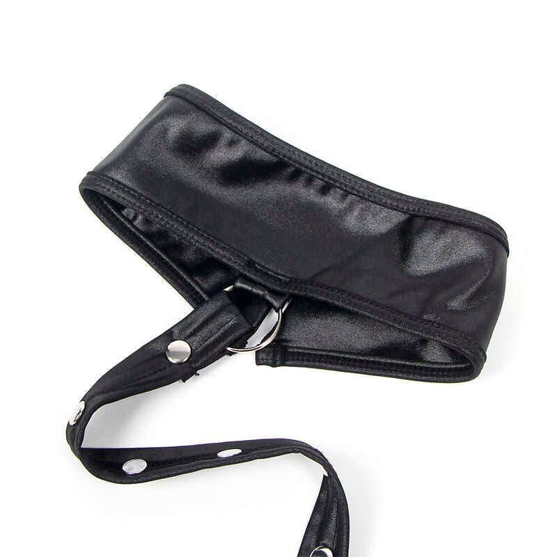 SUBBLIME - 954406 LEATHER BONDAGE DRESS BLACK S/M - Toys "n" Us