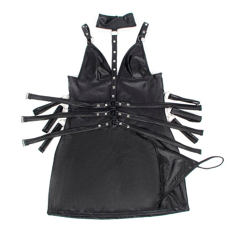 SUBBLIME - 954413 LEATHER BONDAGE BODY BLACK L/XL - Toys "n" Us
