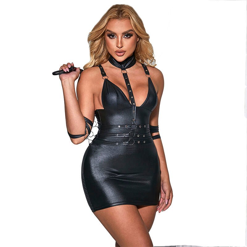 SUBBLIME - 954413 LEATHER BONDAGE BODY BLACK L/XL - Toys "n" Us
